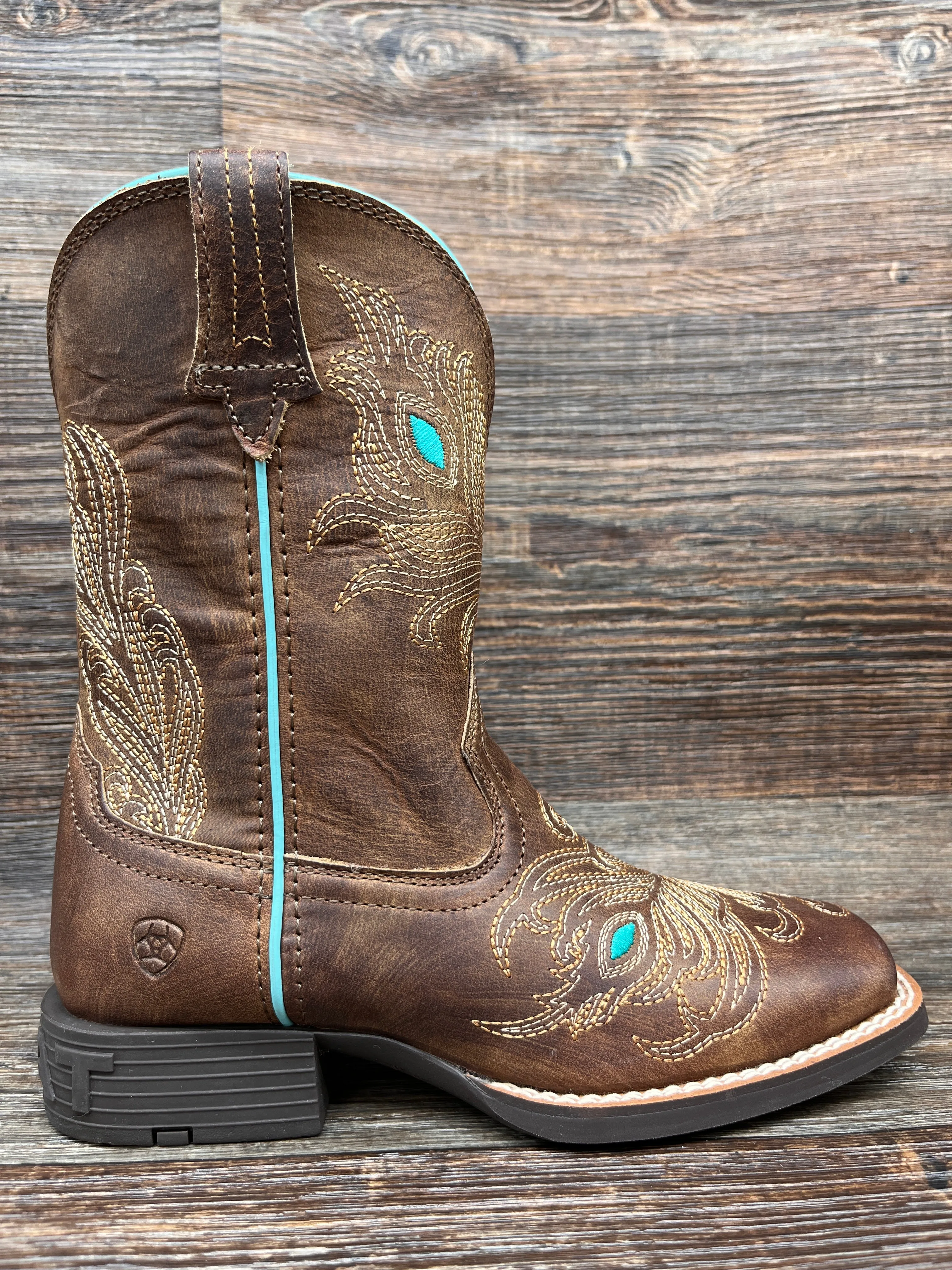 10040257 Kid's Bright Eyes II Square Toe Western Boot by Ariat