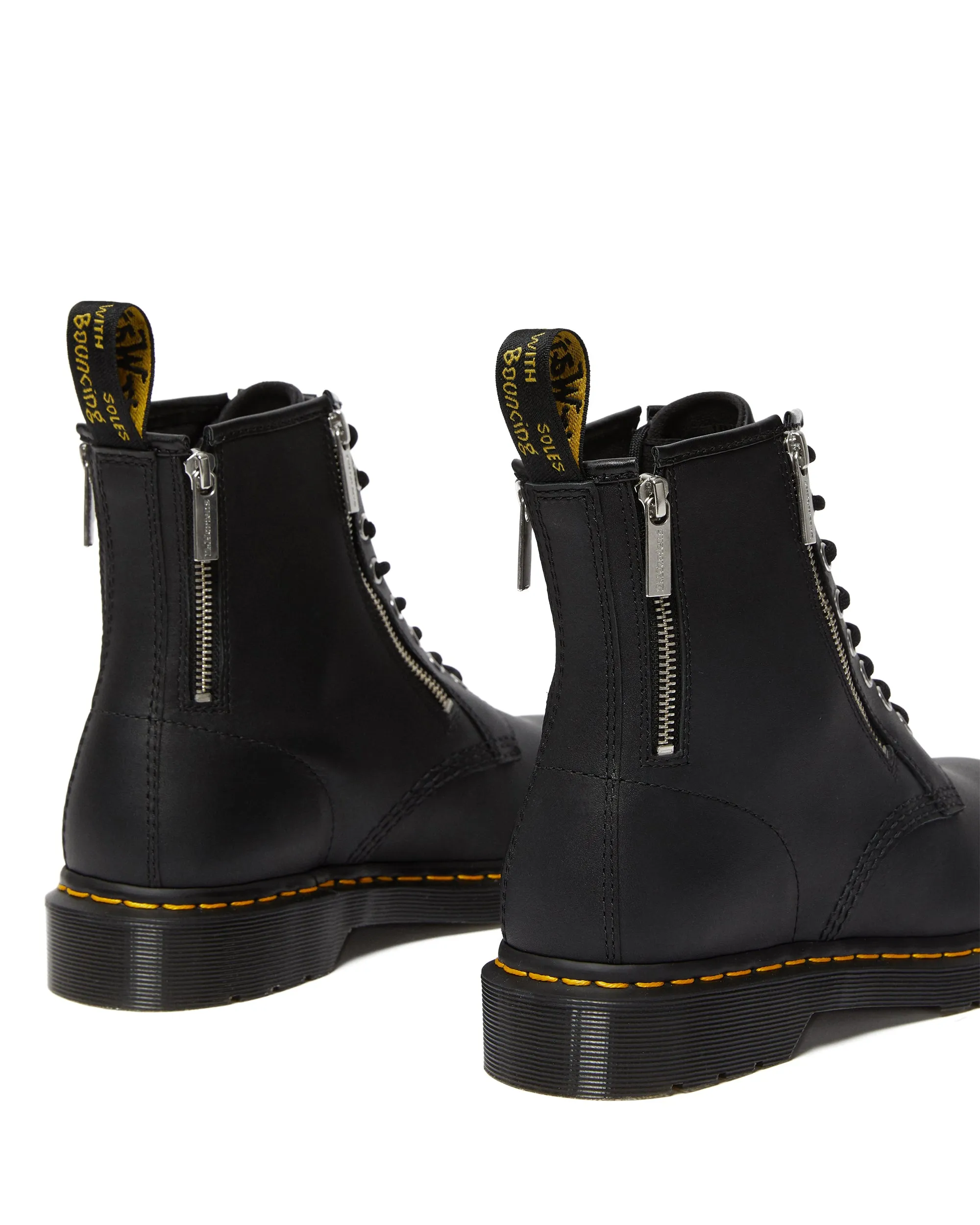 1460 Zip Black Nappa Boot