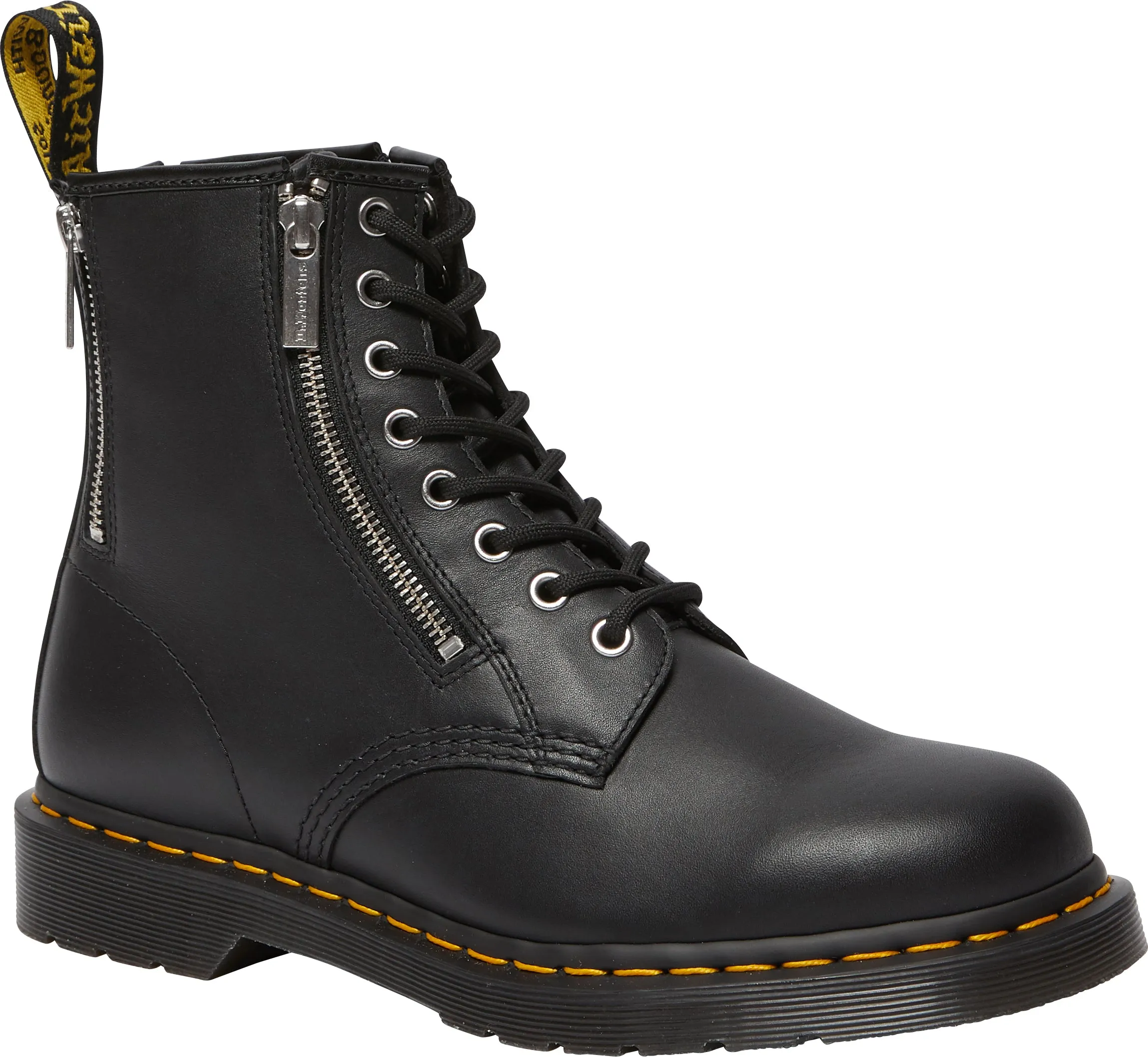 1460 Zip Black Nappa Boot