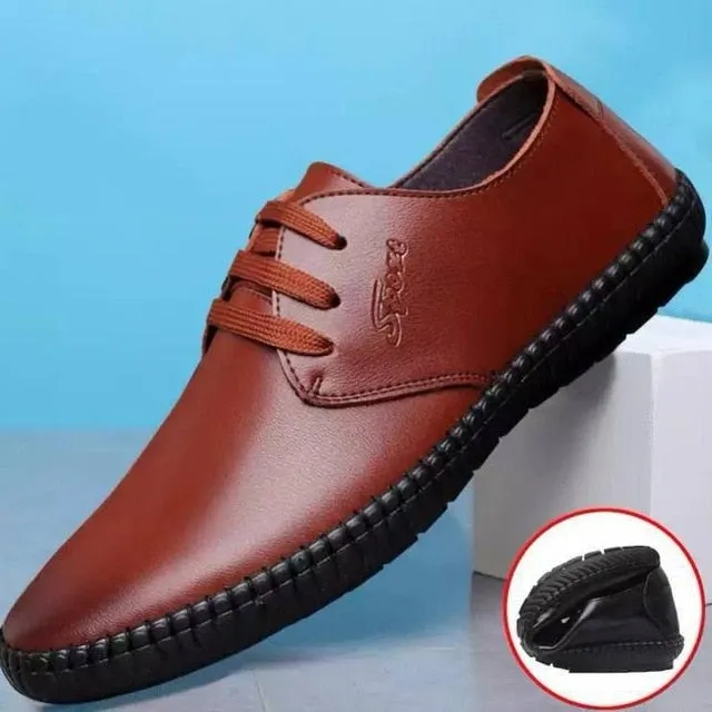 2019 Men Fashion flats super soft leather Shoes Men's Casual Shoes male Formal Office Business Oxfords shoes loafersmko