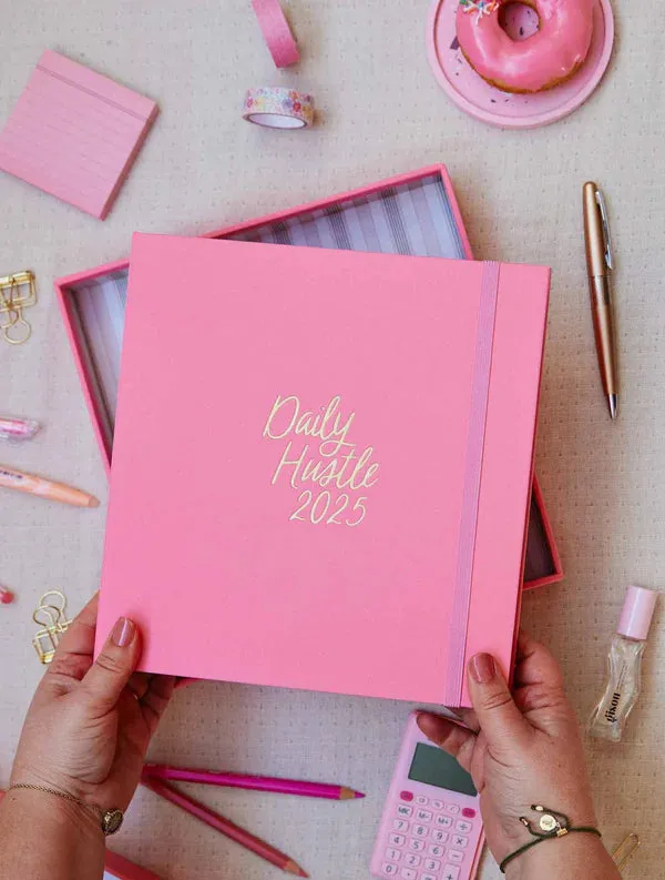 2025 Daily Hustle Planner | Pink