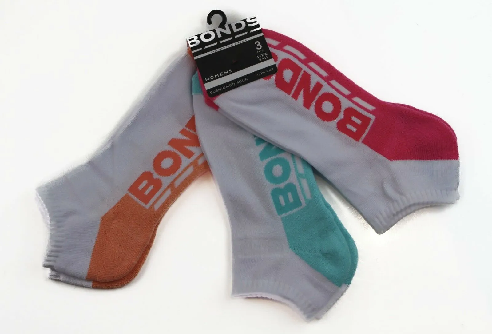 9 Pairs X Womens Bonds Low Cut Ankle Sports Socks - Assorted Colours!