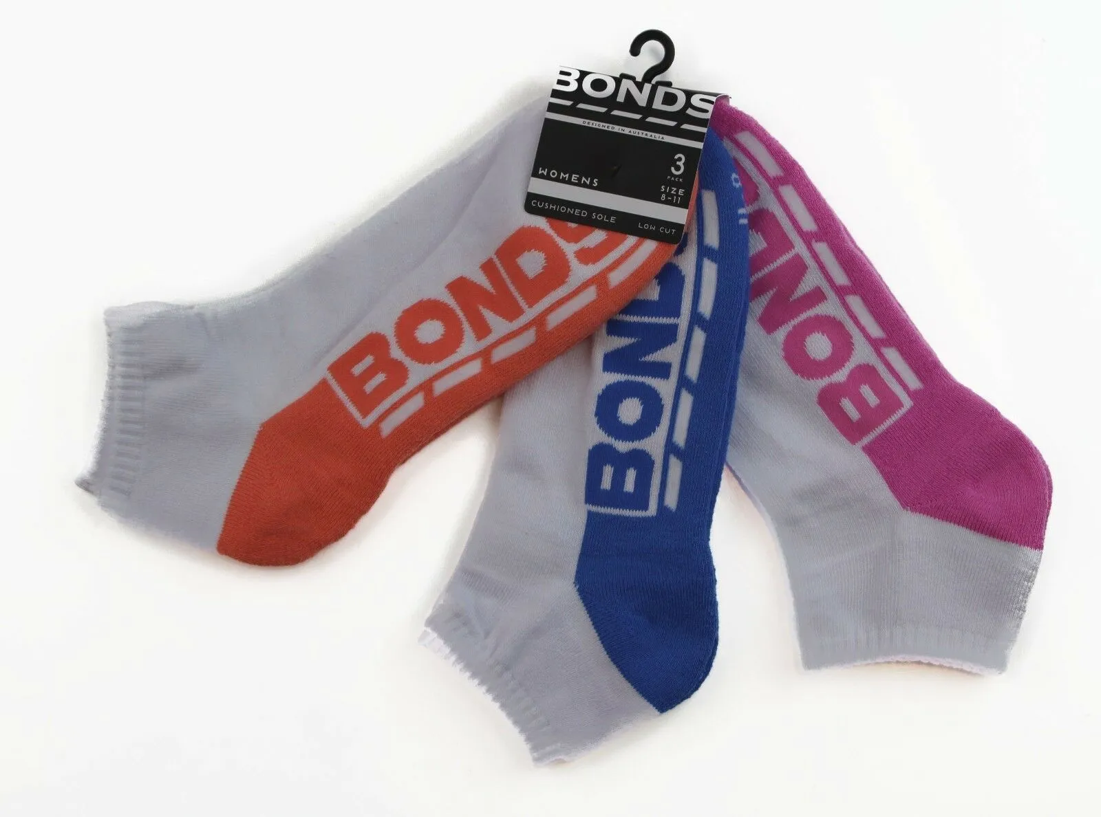 9 Pairs X Womens Bonds Low Cut Ankle Sports Socks - Assorted Colours!