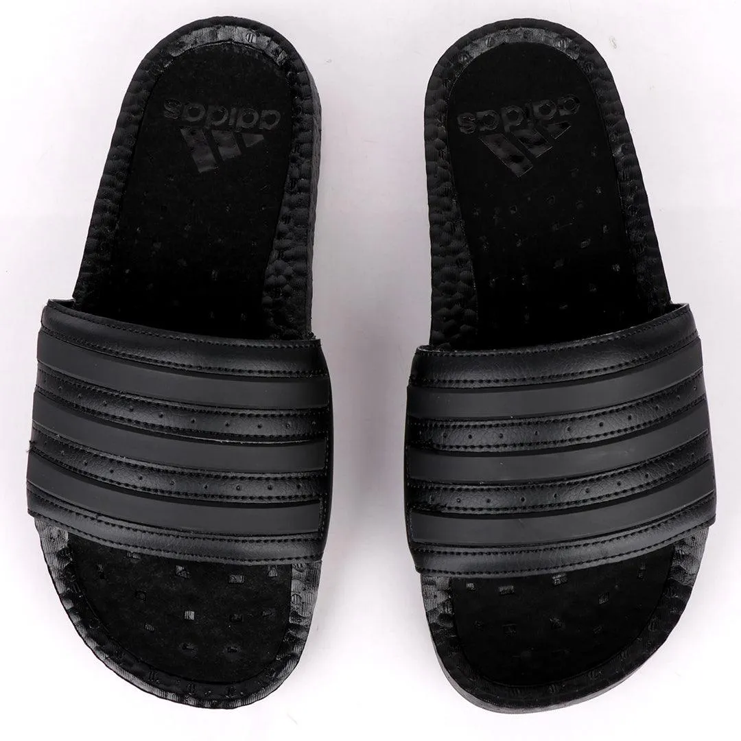 AD Adilette Boost Men's Lightweight Breathable Slide-Black