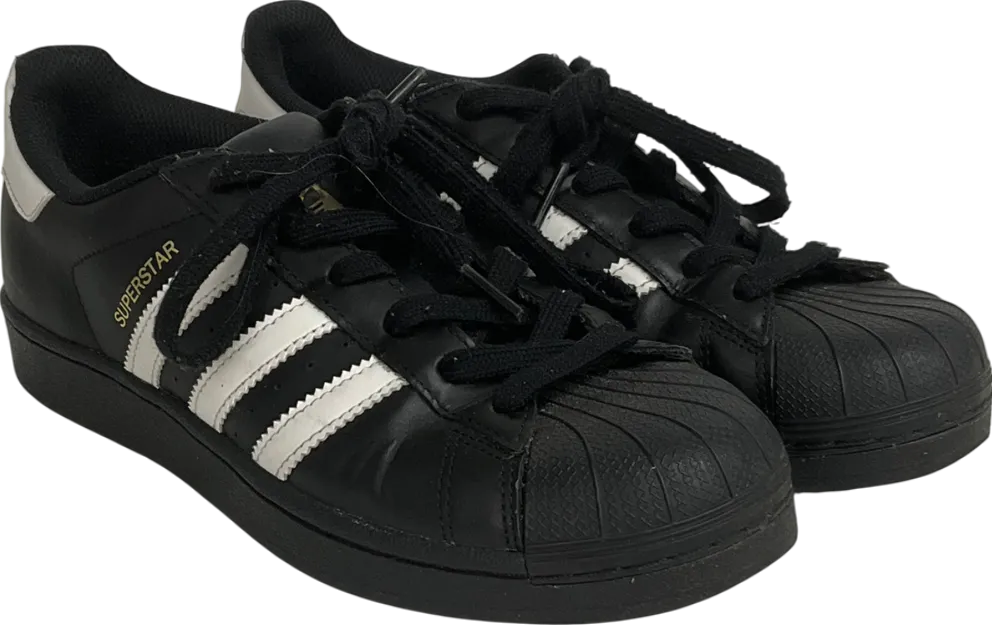 adidas Black Superstar Trainers UK 5.5 EU 39.5 👞