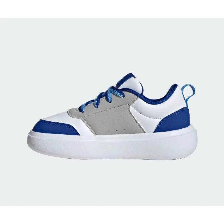 Adidas Boys Park Street Trainer Cloud White/Blue/Royal Blue