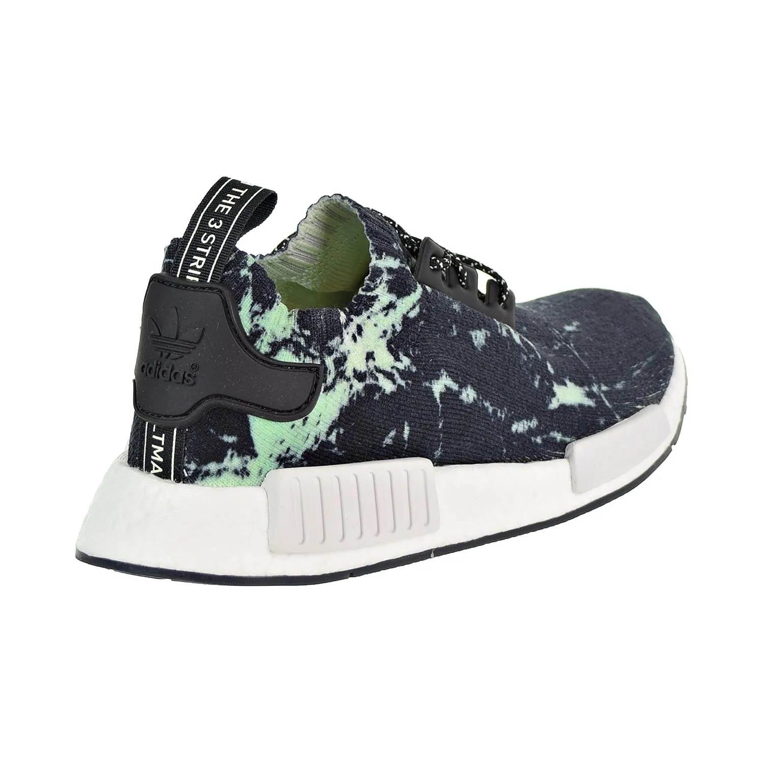 Adidas NMD_R1 Primeknit Men's Shoes Core Black/Cloud White/Aero Green