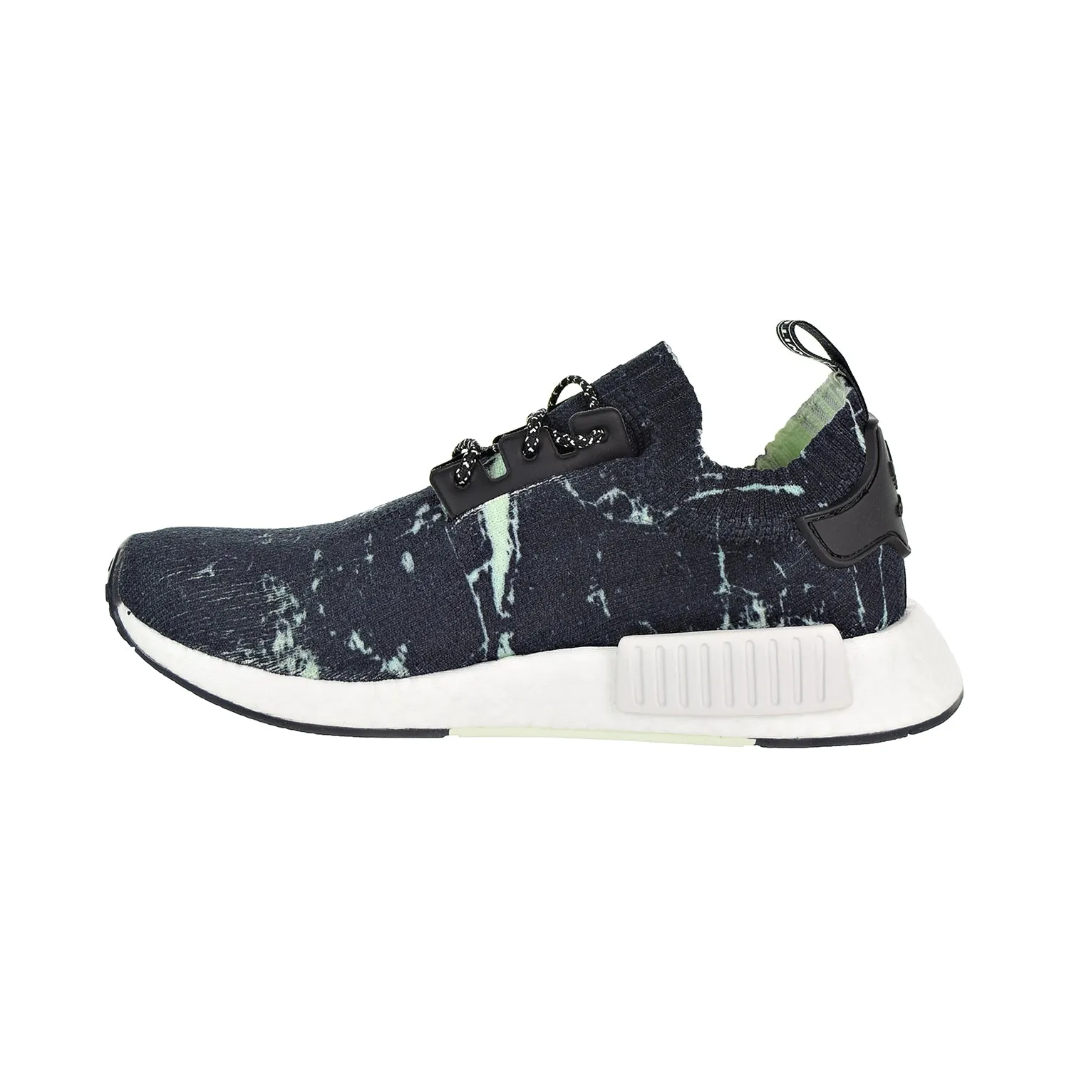 Adidas NMD_R1 Primeknit Men's Shoes Core Black/Cloud White/Aero Green