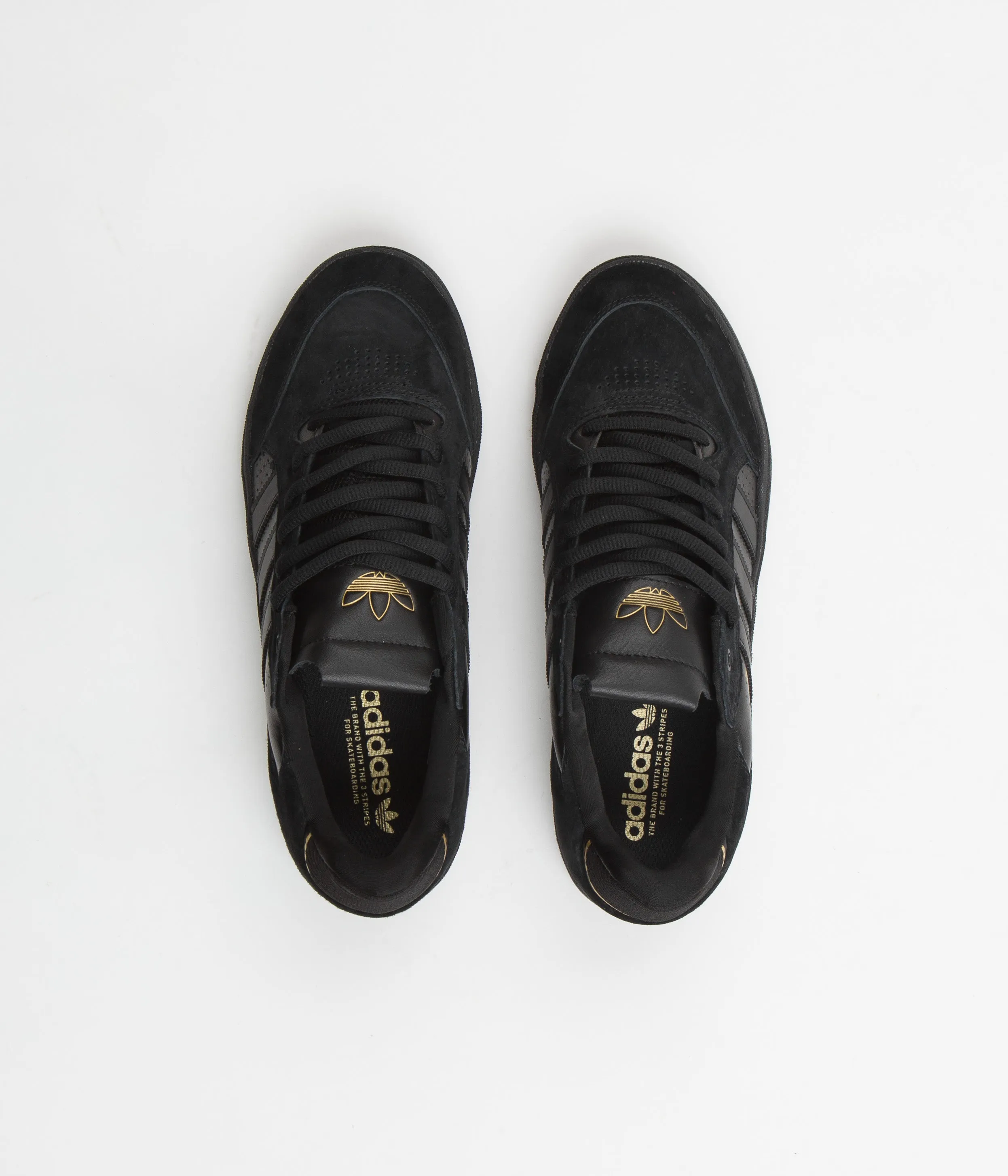 Adidas Tyshawn Low Shoes - Core Black / Core Black / Gold Metallic