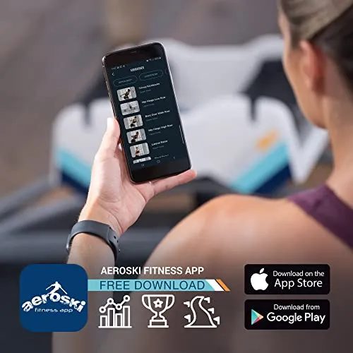 Aeroski Power Pro Home Fitness, The Most Fun Cardio Machine for a Total-Body Workout. Low Impact Plyometric Training. Free Fitness App, Coach-Led Live Classes and Virtual Reality Goggles.