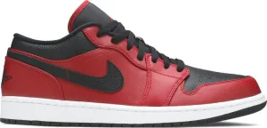 Air Jordan 1 Low Reverse Bred, black and red