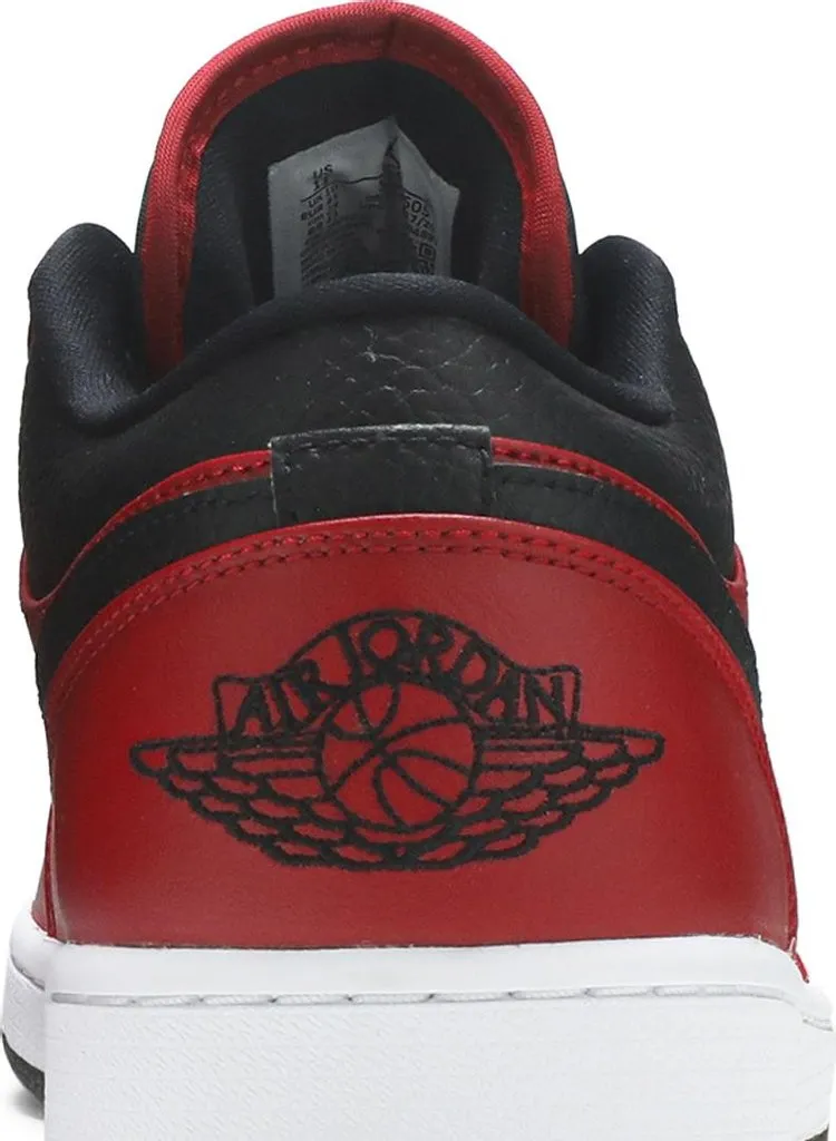 Air Jordan 1 Low Reverse Bred, black and red