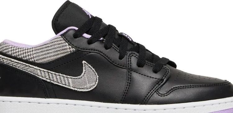 Air Jordan 1 Low SE GS Houndstooth sneakers, black