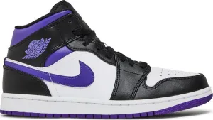 Air Jordan 1 Mid Dark Iris Sneakers, Purple