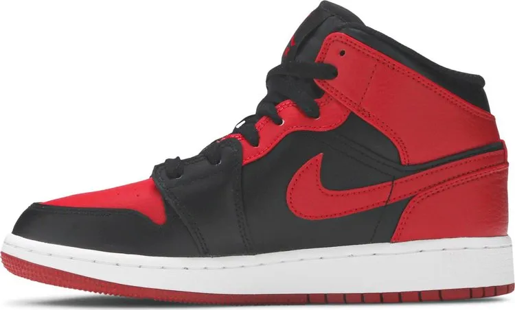 Air Jordan 1 Mid GS Banned Red