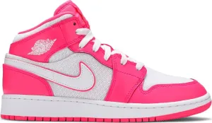 Air Jordan 1 Mid GS Hyper Pink