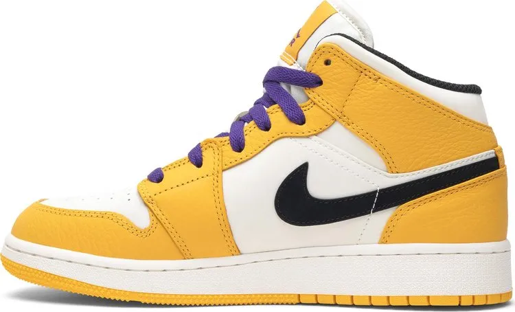 Air Jordan 1 Mid GS Lakers, gold