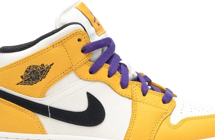 Air Jordan 1 Mid GS Lakers, gold