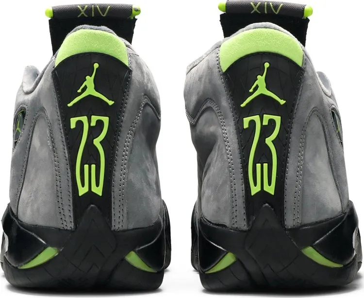 Air Jordan 14 Retro Chartreuse sneakers, gray