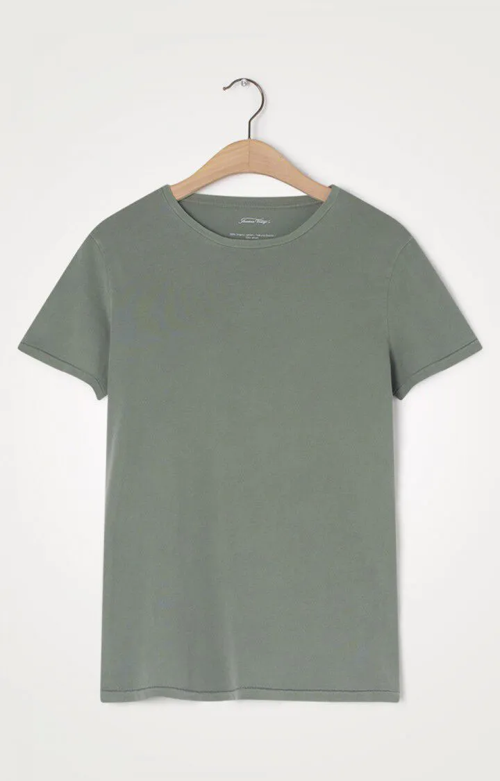 American Vintage Vegiflower Short Sleeve tee in Olive