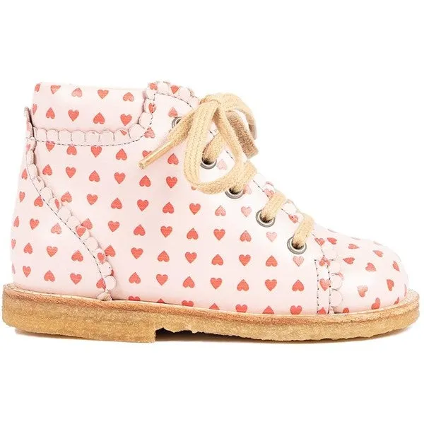 Angulus Shoes With Laces Pale Rose