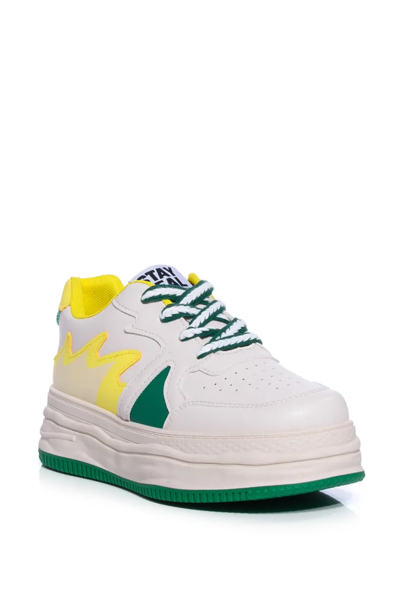 AZALEA WANG BIGGIE GREEN SNEAKER