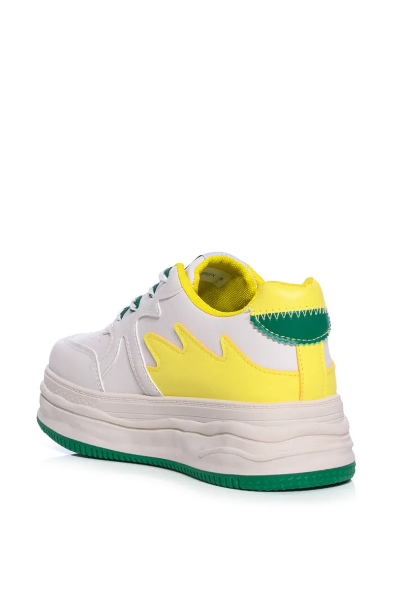 AZALEA WANG BIGGIE GREEN SNEAKER