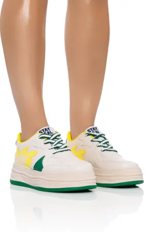 AZALEA WANG BIGGIE GREEN SNEAKER