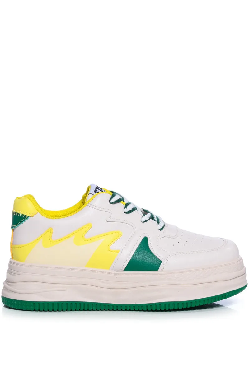 AZALEA WANG BIGGIE GREEN SNEAKER