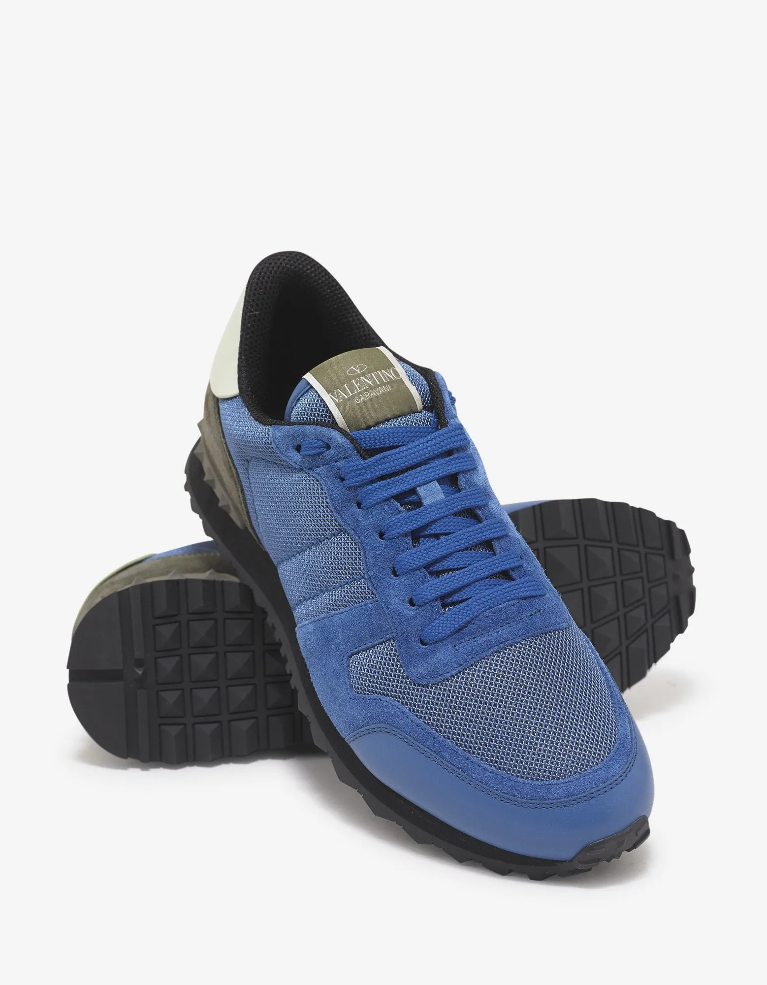 Azure Blue Nylon Mesh Rockrunner Trainers -