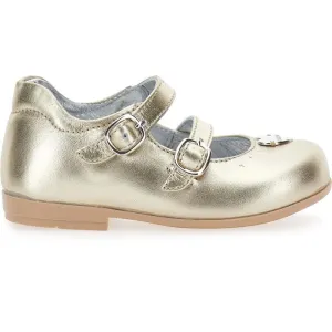 Baby Girls Gold Leather Shoe