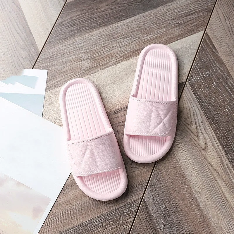 Bathroom Summer Indoor Flat Slippers Eva Material Simple Lightweight Slides