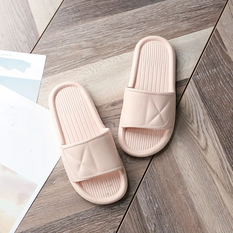 Bathroom Summer Indoor Flat Slippers Eva Material Simple Lightweight Slides