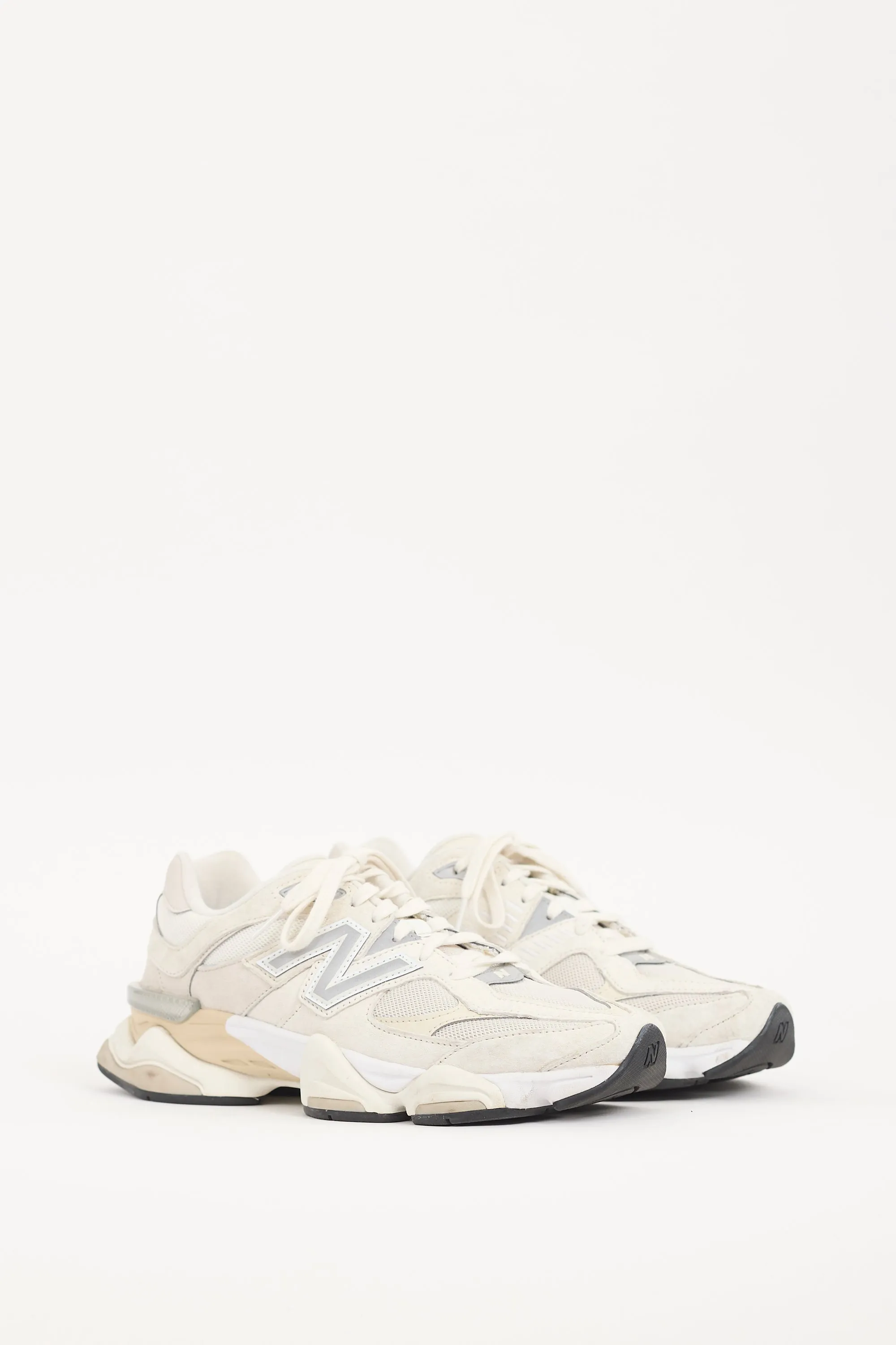 Beige Suede & Mesh 9060 Sneaker