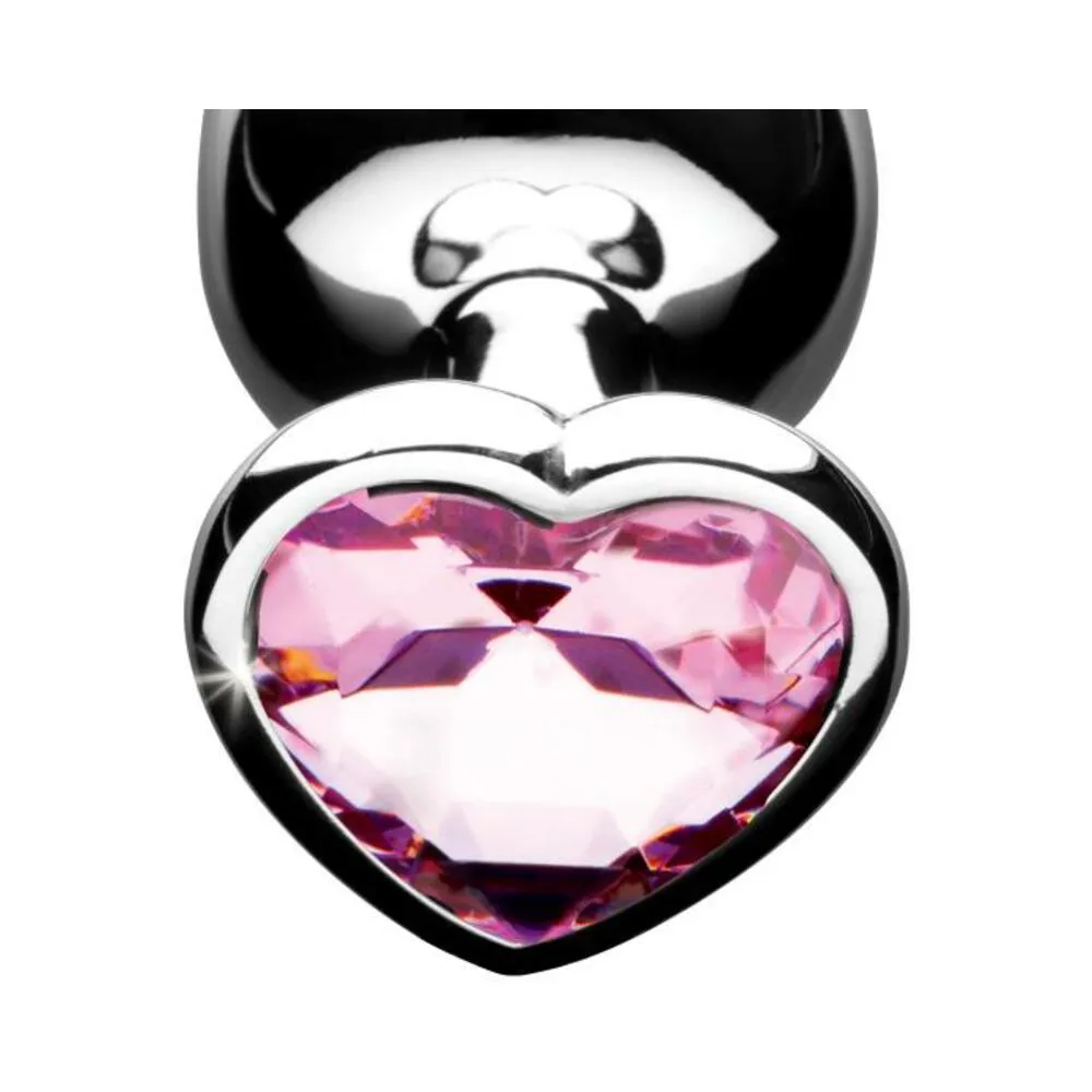 Booty Sparks Pink Heart Gem Anal Plug Set