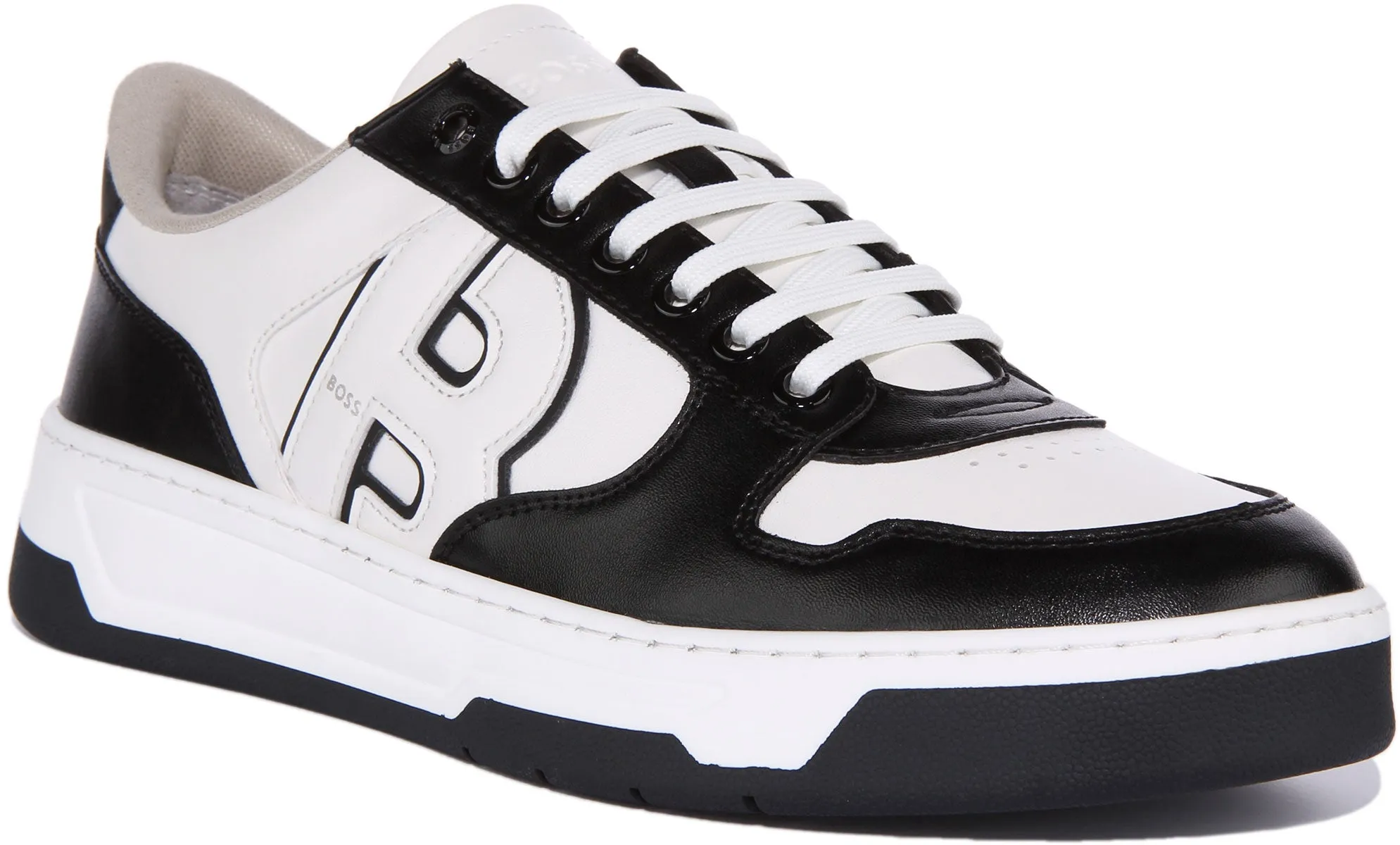 Boss Baltimore Tennis In Black White For Men