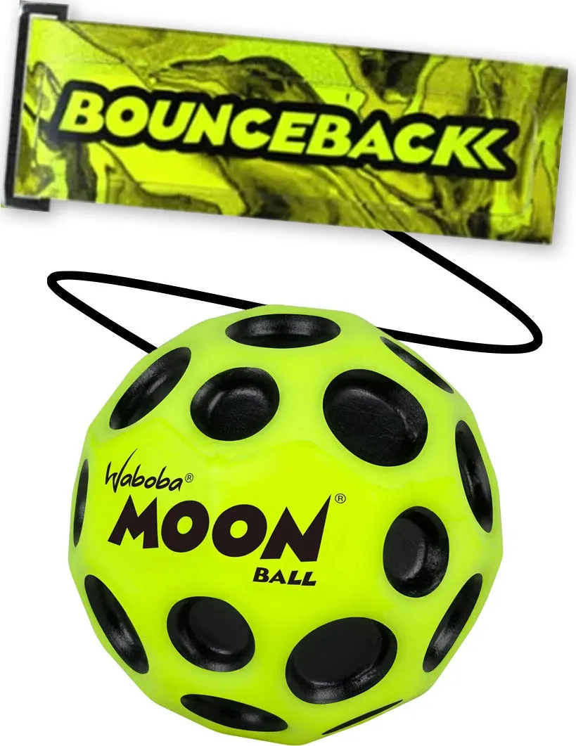 Bounceback Moon Ball on a Leash