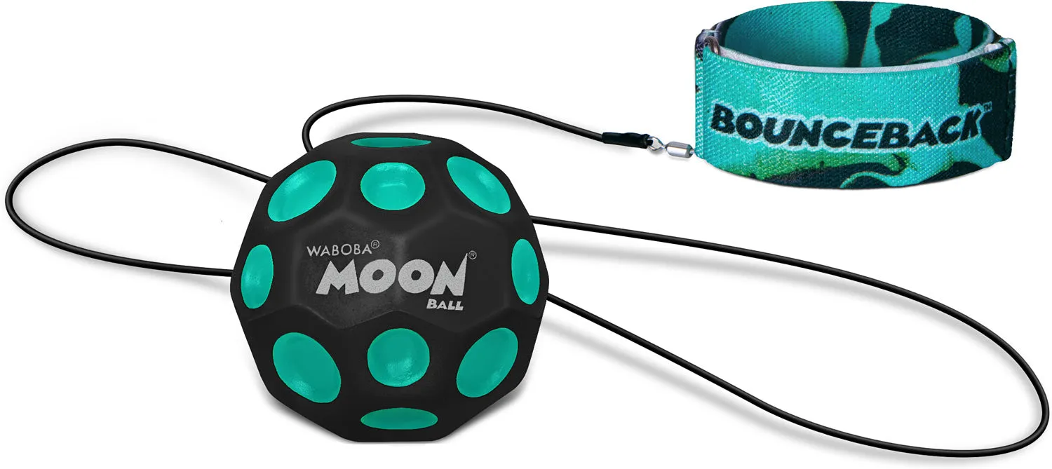 Bounceback Moon Ball on a Leash