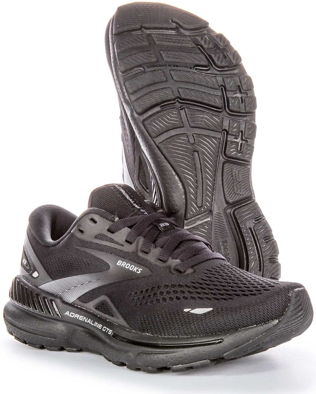 Brooks Adrenaline GTS In Black For Women | Medium Fit