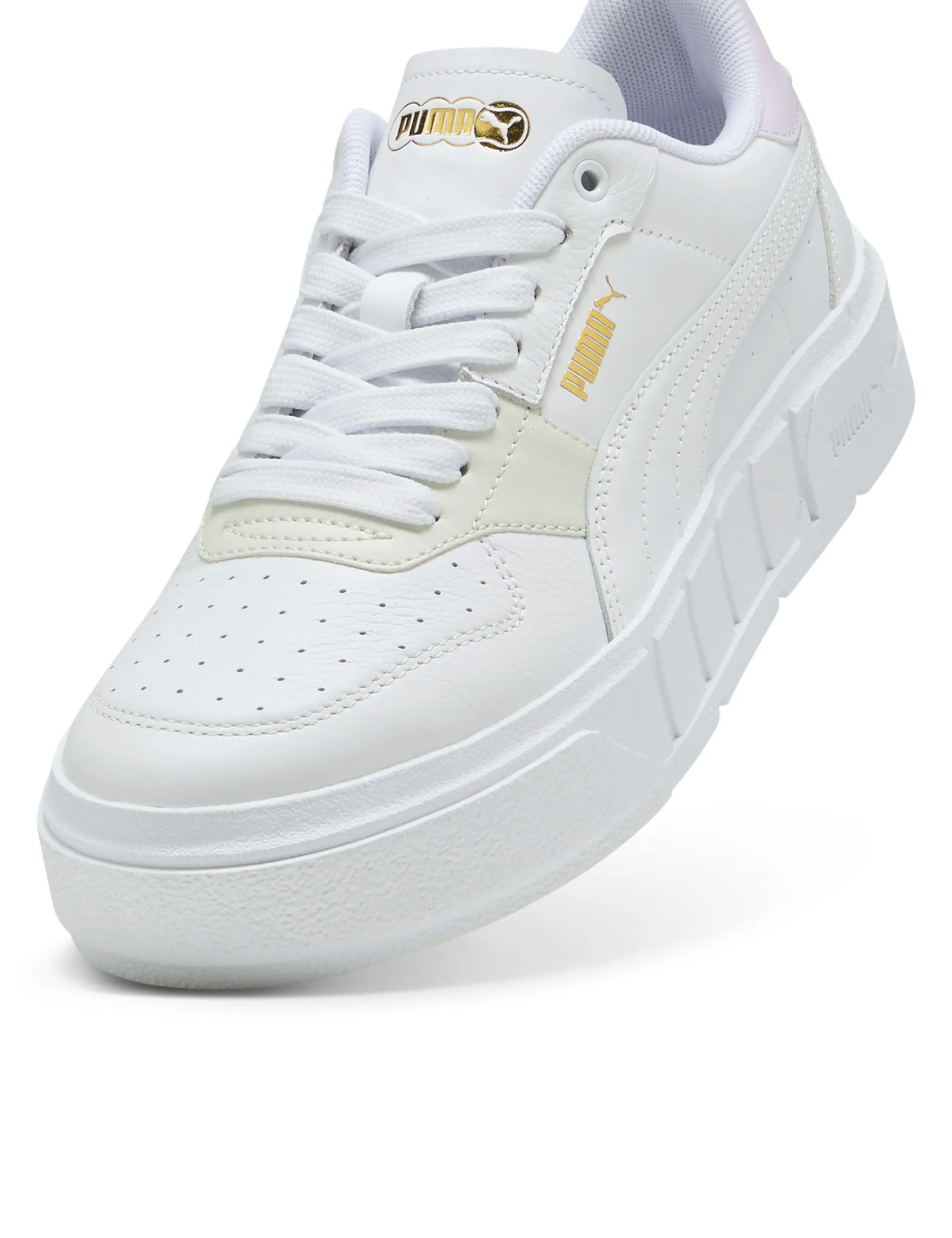 Cali Court Leather Sneakers - White/Lilac Frost