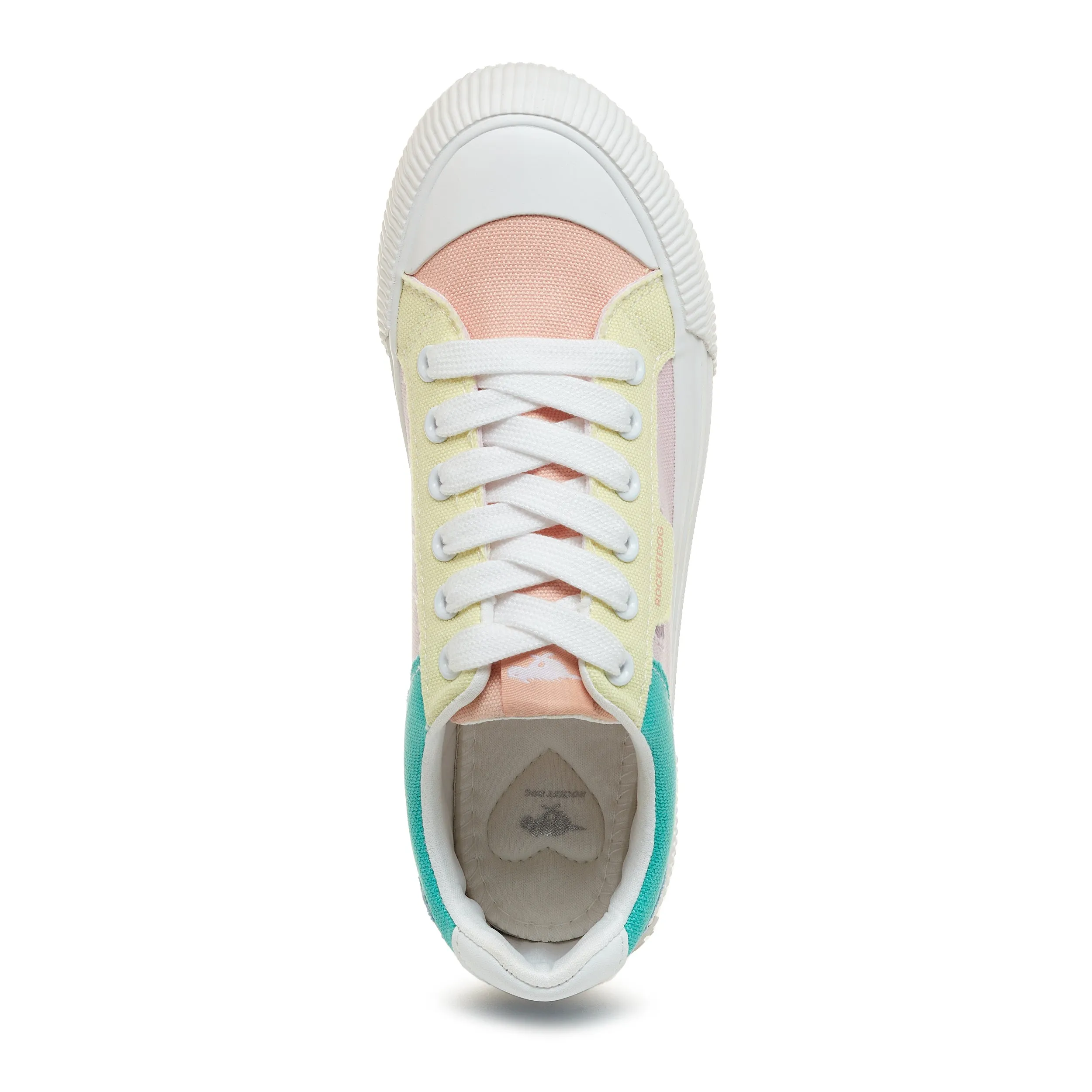 Cheery Pastel Colour Block Trainers