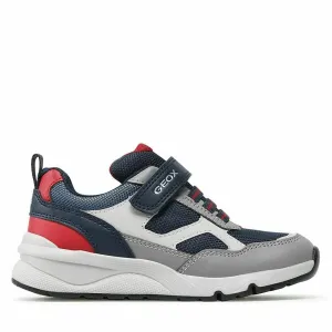 Children’s Casual Trainers Geox Rooner Grey Navy Blue