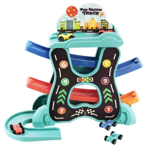 Click Clack Spiral Tower Playset with 6 Mini Cars