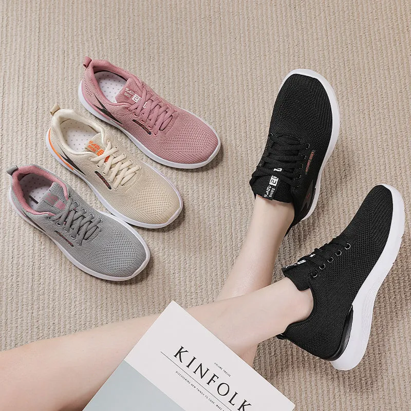 Comfort Lace-Up Casual Walking Shoes