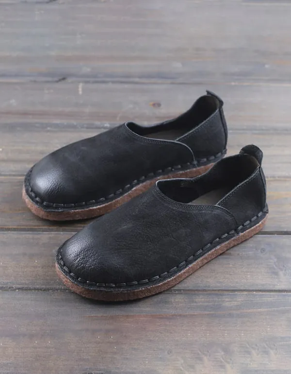 Comfortable Soft Leather Handmade Retro Shoes 35-45