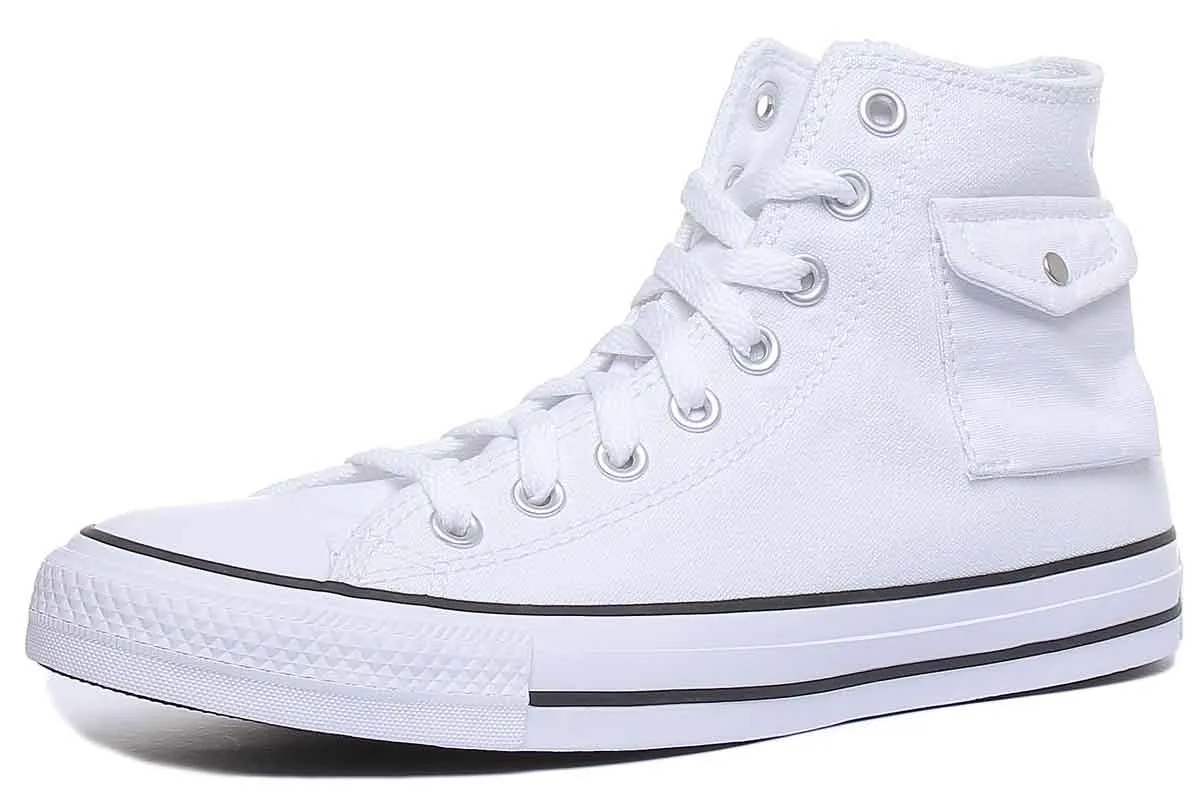 Converse 167045C CT All Star Hi Pocket Trainer In White For Women