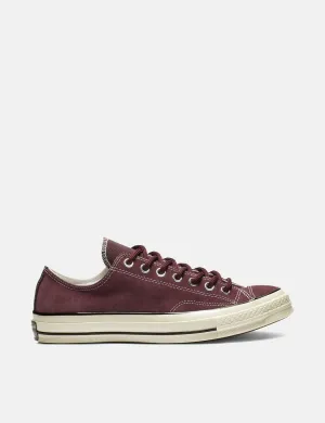 Converse 70's Chuck Taylor Low 162375C (Suede) - Dark Burgundy/Black/Egret