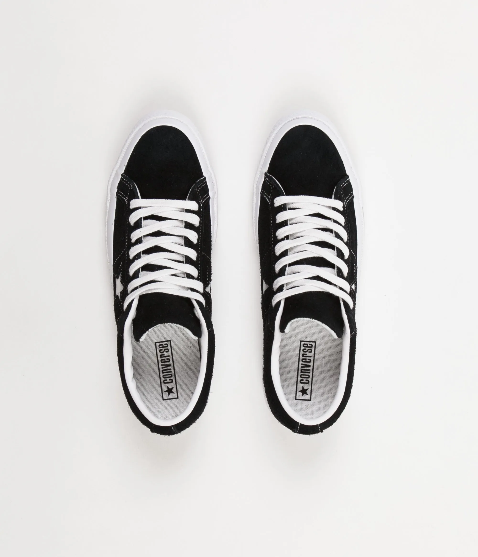 Converse One Star Ox Shoes - Black / White / White