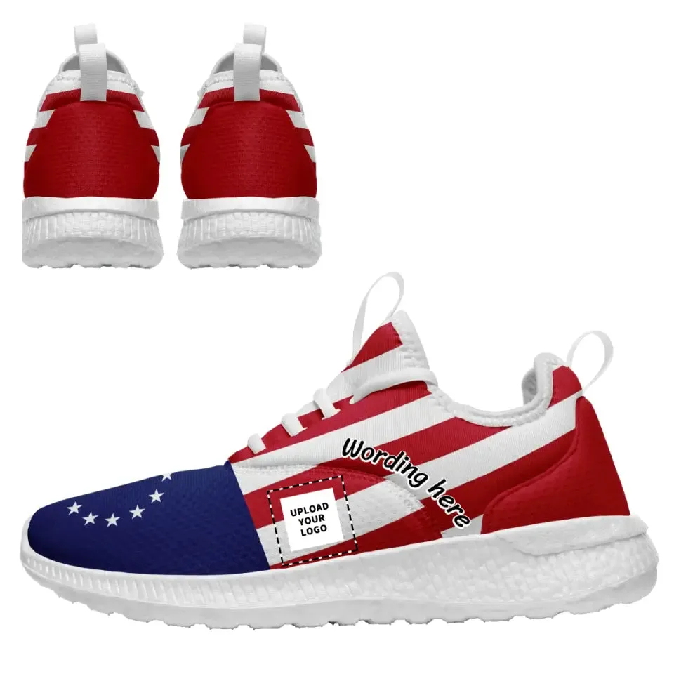 Corporate gift ideas, personalized company gifts Customized Independence Day Casual Shoes with Mesh, BF7-1-C0601