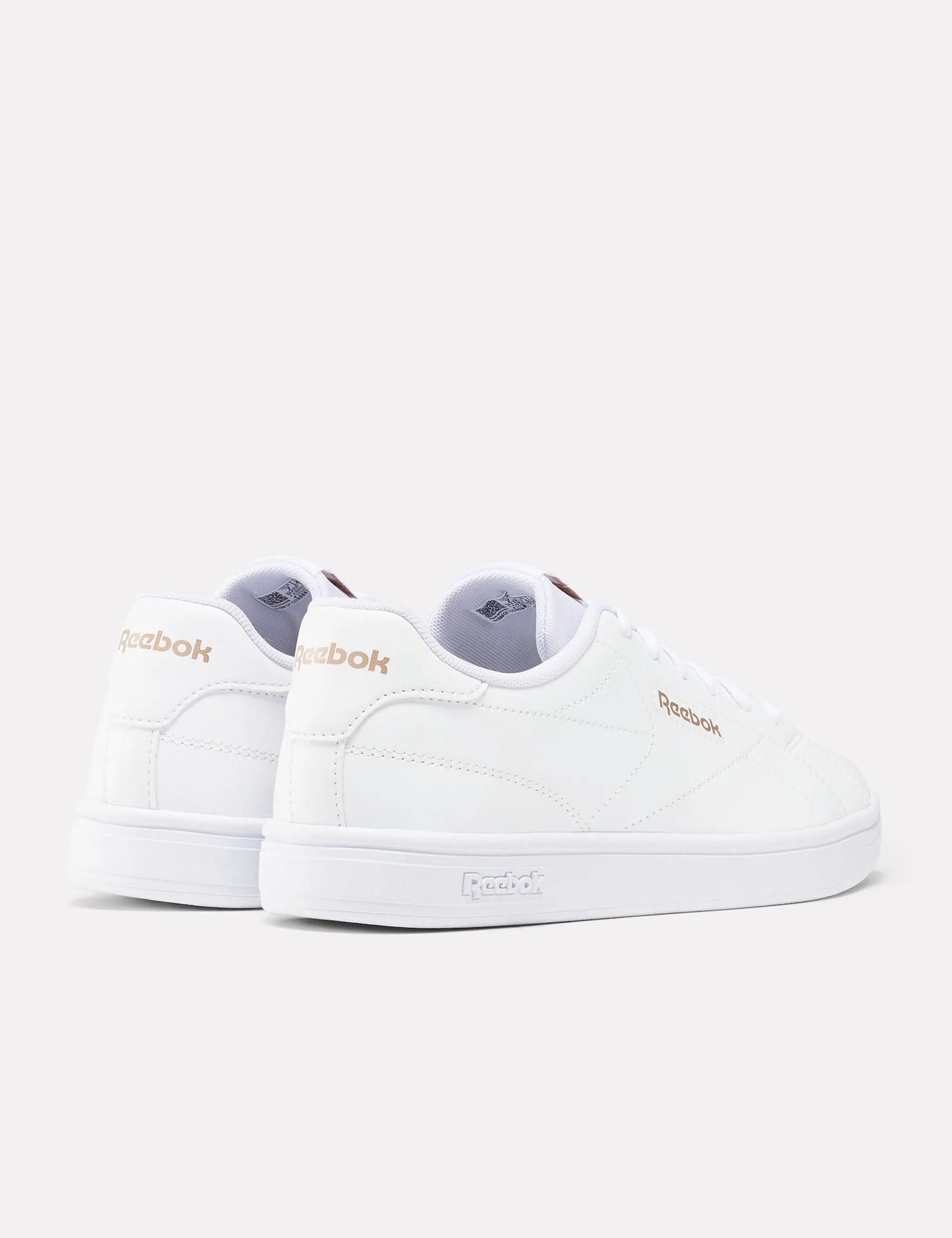 Court Clean Sneakers - White/Rose Gold